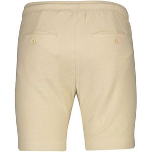 Airforce, Korte broeken, Heren, Beige, XL, Katoen, Beige Slim Fit Katoenen Shorts