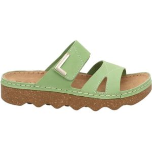 Rohde, Schoenen, Dames, Groen, 39 EU, Groene damessandaal - Comfortabel nubuck