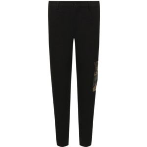 Dolce & Gabbana, Broeken, Heren, Zwart, M, Katoen, Heren Chino Broek