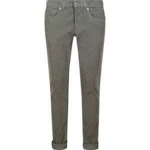 Dondup, Jeans, Heren, Grijs, W30, Corduroy Skinny Fit Jeans