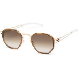Mykita, Accessoires, Dames, Bruin, ONE Size, Champagne Gold/Galapagos Raw Zonnebril
