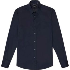 Antony Morato, Overhemd- AM Camicia Milano Super Slim FIT Blauw, Heren, Maat:L