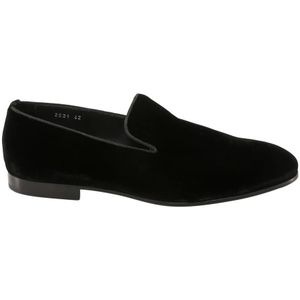 Doucal's, Zwarte Patentleren Loafers Ss 23 Zwart, Heren, Maat:46 EU