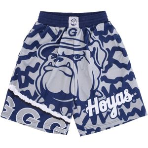 Mitchell & Ness, Sport, Heren, Veelkleurig, S, Polyester, Georgetown Hoyas Basketbalshorts