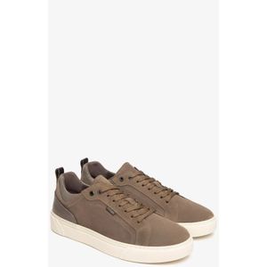 Nerogiardini, Schoenen, Heren, Beige, 43 EU, Suède, Suède en stoffen herensneakers