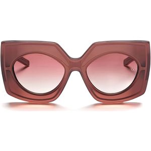Valentino, Accessoires, Dames, Roze, ONE Size, V-Soul Roze/Gouden Vlinder Zonnebril