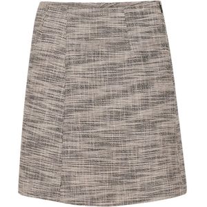 InWear, Tijdloze A-lijn Rok Zwart/Wit Bruin, Dames, Maat:S