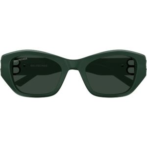 Balenciaga, Accessoires, Dames, Groen, ONE Size, Nylon, Nieuwe Dynasty Cat-Eye Zonnebril