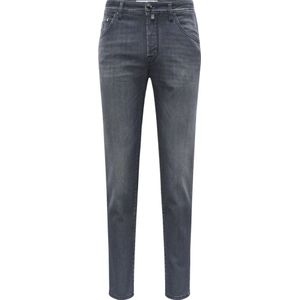 Jacob Cohën, Jeans, Heren, Grijs, W35, Gris Bard Donkere Wassing Stretch Jeans