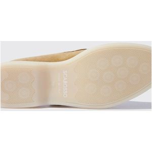 Scarosso, Schoenen, Dames, Beige, 37 1/2 EU, Suède, Lichtgewicht Kwastloafer in Suède