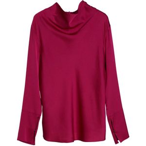 Ahlvar Gallery, Ayumi zijden blouse Roze, Dames, Maat:XL