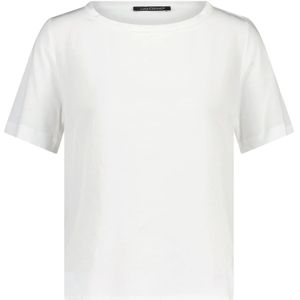 Luisa Cerano, T-Shirt van gemengd materiaal Wit, Dames, Maat:3XL