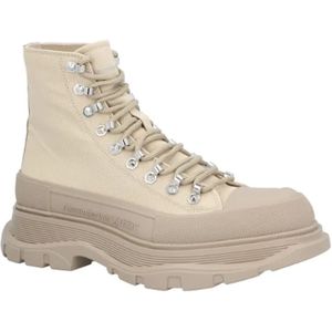 Alexander McQueen, Schoenen, Heren, Beige, 43 EU, Canvas boots