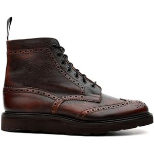 Tricker's, Burgundy Stow Laarzen Paars, Heren, Maat:44 EU