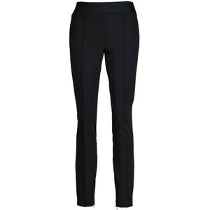 Cambio, Broeken, Dames, Zwart, M, Slim-Fit Leren Broek