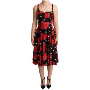 Dolce & Gabbana, Kleedjes, Dames, Veelkleurig, S, Midi Kleedjes