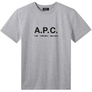 A.p.c., T-Shirts Grijs, Heren, Maat:M