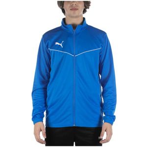 Puma, Teamrise Training Poly Jas Lichtblauw Sweatshirt Blauw, Heren, Maat:S