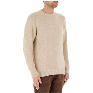 Pepe Jeans, Truien, Heren, Beige, S, Wol, Beige Alpaca Wol Klassieke Trui