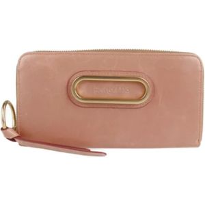 Chloé Pre-owned, Pre-owned, Dames, Roze, ONE Size, Leer, Tweedehands leren portemonnees