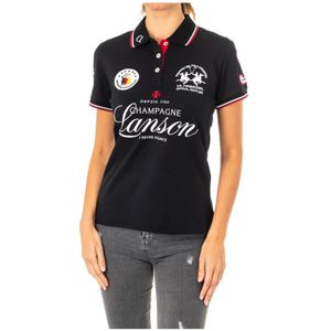 La Martina, Tops, Dames, Zwart, M, Katoen, Polo Shirt