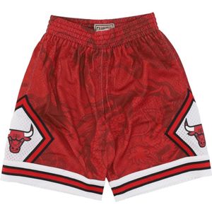 Mitchell & Ness, Korte broeken, Heren, Rood, L, Aziatische erfgoed mode swingman shorts