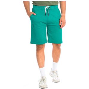 La Martina, Korte broeken, Heren, Groen, M, Katoen, Sportieve Shorts