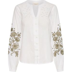 Cream, Blouses & Shirts, Dames, Wit, XL, Katoen, Geborduurde Blouse Sneeuwwit