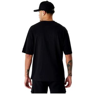 New Era, Tops, Heren, Zwart, L, Zwarte Raiders Script Grafische Tee