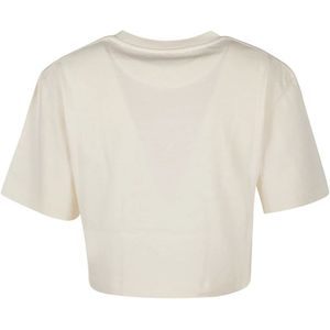 Paco Rabanne, Tops, Dames, Beige, XS, Upgrade je garderobe met Nude T-Shirt