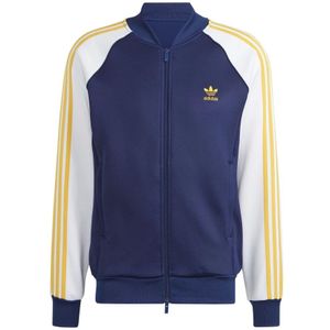 Adidas, Sweatshirts & Hoodies, Heren, Blauw, M, Katoen, Iconisch Jack van Gerecyclede Materialen