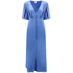 MVP wardrobe, Maxi Kleedjes Blauw, Dames, Maat:L