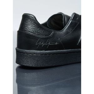 Y-3, Schoenen, Heren, Zwart, 43 EU, Leer, Superstar Leren Sneaker