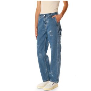 Carhartt Wip, Jeans, Dames, Blauw, W26, Utility Straight Fit Jeans