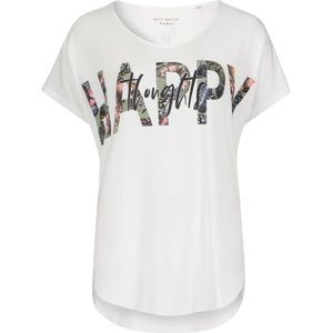 Betty Barclay, Tops, Dames, Wit, S, Bamboe, Oversized V-hals Shirt