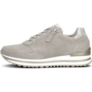 Gabor, Schoenen, Dames, Beige, 40 EU, Suède, Taupe Lage Sneaker 528 Comfort Collectie