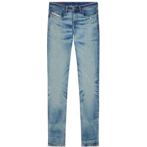 Diesel, Jeans, Heren, Blauw, W32, Denim, Slim-Fit Denim Broek