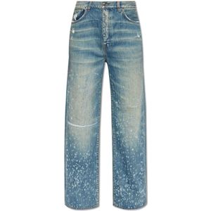Amiri, Jeans, Heren, Blauw, W30, Katoen, Jeans met vintage-effect