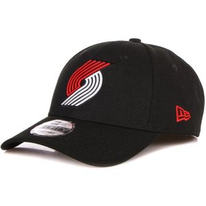 New Era, Accessoires, unisex, Zwart, ONE Size, Polyester, Portland Trail Blazers Gebogen Klep Pet