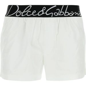Dolce & Gabbana, Badkleding, Heren, Wit, S, Short Shorts