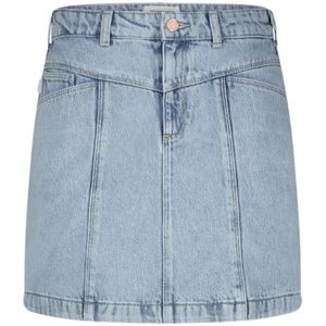 Fabienne Chapot, Rokken, Dames, Blauw, L, Denim, Denim Rok met Zakken