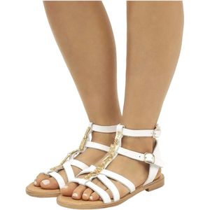 Mustang, Schoenen, Dames, Wit, 38 EU, Maria Sandalen