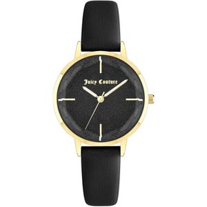 Juicy Couture, Accessoires, Dames, Geel, ONE Size, Gouden Damesmode Horloge