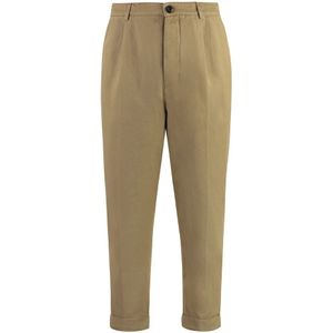 Dondup, Broeken, Heren, Beige, W30, Katoen, Stretch Katoenen Chino Broek