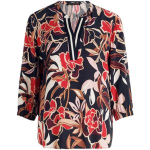 Betty Barclay, Blouses & Shirts, Dames, Veelkleurig, 3Xl, Gedrukte Staande Kraag Tuniek