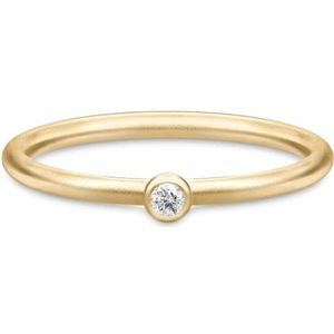 Julie Sandlau, Elegante Finesse Clear Ring Wit, Dames, Maat:58 MM