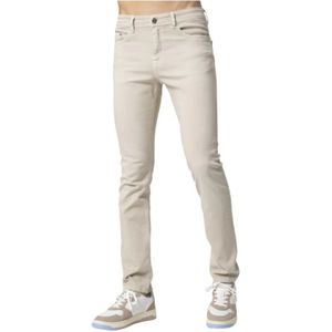 Karl Lagerfeld, Jeans, Heren, Beige, W28, Katoen, Beige Slim Fit Jeans