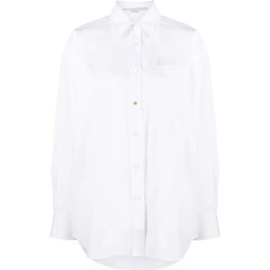 Stella McCartney, Blouses & Shirts, Dames, Wit, S, Witte Oversized Shirt