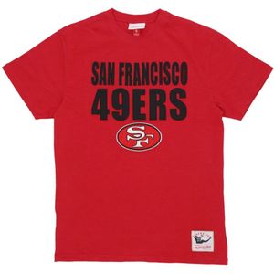 Mitchell & Ness, NFL Legendary Slub Tee Originele Teamkleuren Rood, Heren, Maat:S