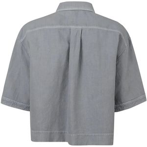 Brunello Cucinelli, Blouses & Shirts, Dames, Blauw, S, Katoen, Shirts